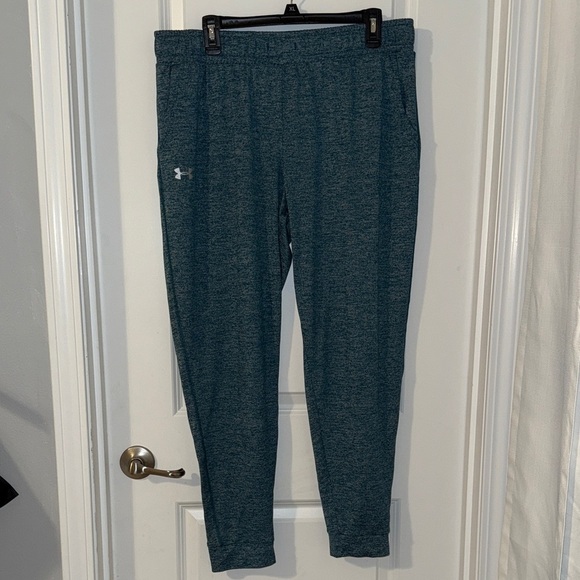 Under Armour Pants - Under Armour Heathered Teal Loose Fit Heat Gear, Size XL